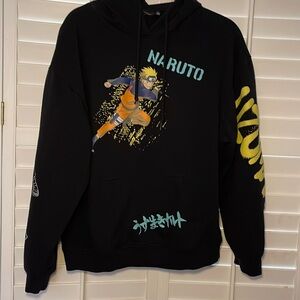 Vintage‎ Black Shonen Jump NARUTO Shippuden Hoodie Sweatshirt size L